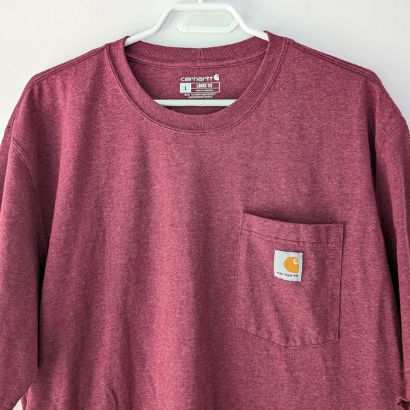 Carhartt Men's Loose Fit Heavyweight Short-sleeve Pocket T-shirt ~ Size Large - Picture 3 of 11